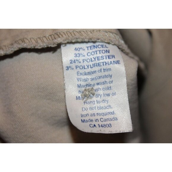 Tilley Endurables Womens 10 Utility Jacket Shacket Beige Pockets Made In Canada - Picture 5 of 5